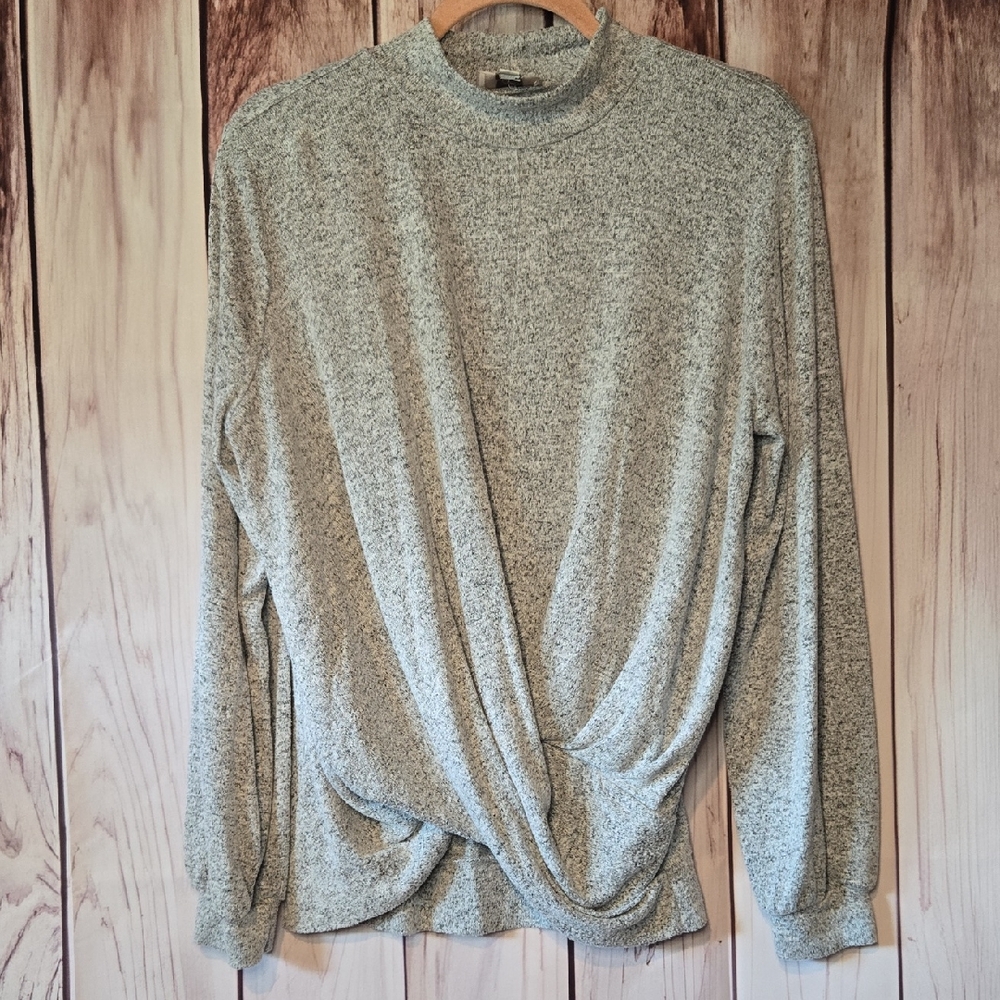 LOFT Gray Long Sleeve Lightweight Sweater Size Small